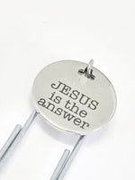 Christian Bookmark, Christian Gifts, Christian Planner Gift, Jesus Is The Answer Bookmark, Planner Accessories, Planner Bookmark, Bible Gift