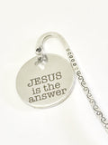 Christian Bookmark, Jesus Is The Answer Bookmark, Bible Bookmark, Christian Gifts, Christian Planner Bookmark, Christian Planner Accessories