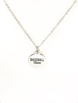 Baseball Mom Necklace, Baseball Mom Gifts, Baseball Mom Jewelry, Necklace Gift For Mom, Baseball Necklace, Proud Baseball Mom Gift