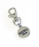 Baseball Mom Gifts, Baseball Mom Zipper Pull, Baseball Mom Purse Charm, Baseball Mom Bag Charm, Mother's Day Gifts, Proud Baseball Mom Gift
