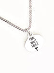 Christian Necklace, Pray Wait Trust Necklace, Son Necklace, Christian Gift, Graduation Gift, Baptism Gift, Son Necklace, Wait On God Gift