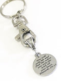 Bible Verse Keychain, Bible Verse Gifts, Seek God With All Your Heart Keychain, Christian Keychain, Proverbs 29 13 Keychain, Christian Gifts