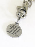 Bible Verse Keychain, Bible Verse Gifts, Seek God With All Your Heart Keychain, Christian Keychain, Proverbs 29 13 Keychain, Christian Gifts