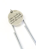 Motivating Bookmark, She Took A Deep Breath And Let It Go Bookmark, Motivating Gift, Motivating Quote, Strong Woman Gift, Divorce Gift