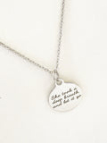 Encouraging Gifts, She Took A Deep Breath And Let It Go Necklace, Encouraging Jewelry, Gifts For Her, Encouraging Necklace, Girlfriend Gifts
