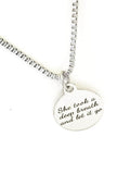 Encouraging Gift, She Took A Deep Breath And Let It Go Necklace, Encouraging Jewery, Encouraging Her, Divorce Gift, Let Go Of The Past