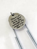 Planner Clip, Christian Clip Bookmark, She Is Blessed, Luke 1 45 Clip, The Lord Will Fulfill,  Bible Verse Bookmark, Planner Charm Gift