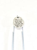 Planner Clip, Christian Clip Bookmark, She Is Blessed, Luke 1 45 Clip, The Lord Will Fulfill,  Bible Verse Bookmark, Planner Charm Gift