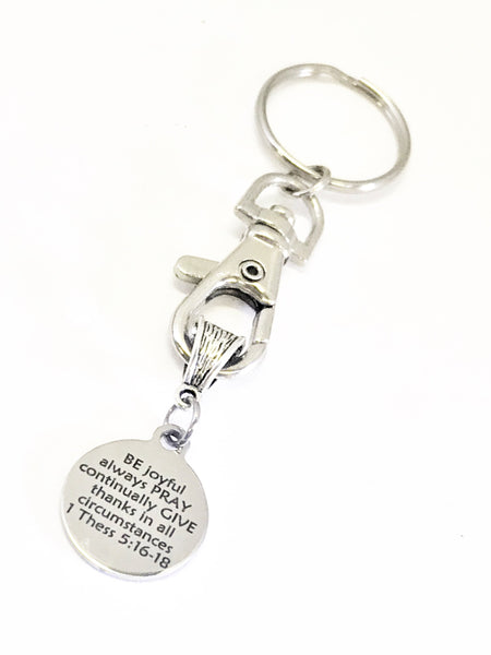 Christian Gifts, Be Pray Give Keychain, Christian Keychain, Christian Charms, Keychain Gifts, Scripture Gifts,  Bible Verse Charm Gifts