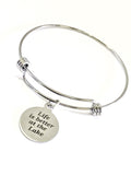 Life Is Better At The Lake Bracelet, Wife Gift, New Lakehouse Gift, Life Is Better At The Lake Jewelry, Life At The Lake Gift, Wife Jewelry