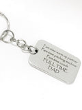 Dad Keyring, Softball Dad Gift, Full Time Dad Keyring, Part Time Warm Up Partner, Part Time Pitching Machine, Part Time Coach, Father’s Day
