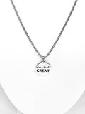 Motivating Gift, Son Gift, Dare To Be Great Necklace, Graduation Gift, Mens Necklace, Motivating Jewelry, Motivating Success, Succes Quote