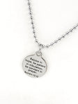 Christian Necklace, Rejoice In Hope Necklace, Christian Man Gift, Christian Son Gift Necklace, Romans 12 12 Necklace, Sympathy Gift For Him