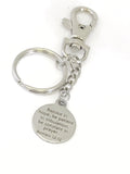 Rejoice In Hope Purse Clip Keychain, Scripture Charm, Scripture Keyring, Recovery Gift, Difficult Times Gift, Romans 12 12, Bag Charm Clip