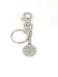 Rejoice In Hope Purse Clip Keychain, Scripture Charm, Scripture Keyring, Recovery Gift, Difficult Times Gift, Romans 12 12, Bag Charm Clip