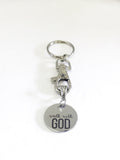 Christian Keychain, Walk With God Keychain, Christian Gifts, Christian Charm, Keychain Gift, Graduation Gift, Going to College, Wedding Gift