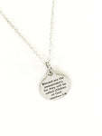 Christian Necklace, Blessed Are The Peacemakers Necklace, Christian Gift, Christian Police Officer Gift, Beatitudes Jewelry, Peacemaker Gift
