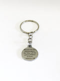 Peacemaker Keychain, Police Office Keychain, Beatitudes Keychain, Blessed Are The Peacemakers, Christian Police Officer Gift, Matthew 5 9