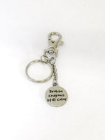 Motivating Gift, Broken Crayons Still Color Keychain, Motivating Keychain, Motivating Broken Crayon Quote, Gift For Her, Sympathy Gift
