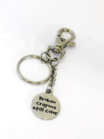 Motivating Gift, Broken Crayons Still Color Keychain, Motivating Keychain, Motivating Broken Crayon Quote, Gift For Her, Sympathy Gift