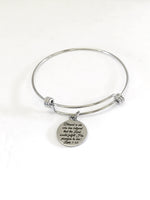 Christian Bracelet, The Lord Will Fulfill His Promises Bracelet, Christian Gift, Blessed Is She Bracelet, Bible Verse Gift, Christian Charm