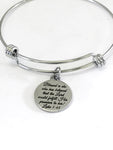 Christian Bracelet, The Lord Will Fulfill His Promises Bracelet, Christian Gift, Blessed Is She Bracelet, Bible Verse Gift, Christian Charm