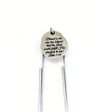Planner Clip, Christian Clip Bookmark, She Is Blessed, Luke 1 45 Clip, The Lord Will Fulfill,  Bible Verse Bookmark, Planner Charm Gift