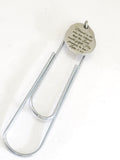 Planner Clip, Christian Clip Bookmark, She Is Blessed, Luke 1 45 Clip, The Lord Will Fulfill,  Bible Verse Bookmark, Planner Charm Gift