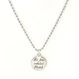 Christian Son Gift, Christian Necklace, His Love Endures Forever Necklace, Son Necklace Scripture Gift, Christian Gift For Son, Psalm 136