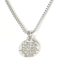 Bible Verse Jewelry, I Have Told You These Things, Bible Verse Necklace, Bible Verse Gift For Him, Christian Jewelry, Scripture Jewelry Gift