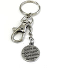 Christian Purse Clip, Christian Keychain, Keyring Clip, I Have Told You These Things Purse Clip, Christian Gift, John 16 33 Purse Charm