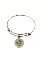 Life Is Better At The Lake Bracelet, Wife Gift, New Lakehouse Gift, Life Is Better At The Lake Jewelry, Life At The Lake Gift, Wife Jewelry