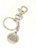 Christian Keychain Gift, Spirit of Power Keychain, 2 Timothy 1 7 Clip On Keyring, Bag Charm, Purse Clip, Keychain Charm, Bible Verse Gifts