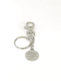 Rejoice In Hope Purse Clip Keychain, Scripture Charm, Scripture Keyring, Recovery Gift, Difficult Times Gift, Romans 12 12, Bag Charm Clip