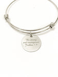 Encouragement Gift, Be Strong And Courageous Joshua 1 9 Expanding Bangle Charm Bracelet, Bible Verse Jewelry Gift, Daughter Gift for Her