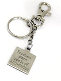 Teacher Gift, Teachers Plant Seeds of Knowledge Keychain, New Teacher Gift, Teacher Graduation Gift, Back To School, Gift For Teacher