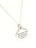 Motivating Gift, Put Your Big Girl Panties On And Deal With It Necklace, Encouragement Gift, Gift For Her, Silver Necklace, Success Quote