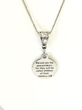 Peacemakers Necklace, Blessed Are The Peacemakers Necklace, Beatitudes Necklace, Police Officer Necklace, Police Officer Peacemaker
