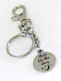 Positivity Gift, Shine Like The Stars Keychain, Positivity Keychain, Positivity Quote, Daughter Gift, Purse Charm, Direct Sales Team Gift