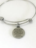 Christian Gift, Police Officer Gift, Blessed Are The Peacemakers Bracelet, Christian Jewelry, Beatitudes Jewelry, Christian Police Officer