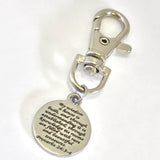 Wedding Gift, Bag Charm, New House Gift, Christian Home Charm, Scripture Bag Charm, Newlywed Gift, Bible Verse Purse Charm, By Wisdom Verse