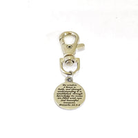 Wedding Gift, Bag Charm, New House Gift, Christian Home Charm, Scripture Bag Charm, Newlywed Gift, Bible Verse Purse Charm, By Wisdom Verse