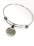 Bible Verse Bracelet, God’s Strength Is Made Perfect In My Weakness Bracelet, Bible Verse Gift, Strength Gift, Sympathy Gift, 2 Cor 12 9