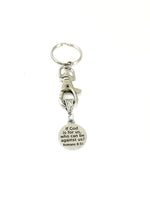 Keychain Gift, If God Is For Us Who Can Be Against Us Keychain, Romans 8 31 Bible Verse Gift, Scripture Keychain Gift, Anti Bullying Gift