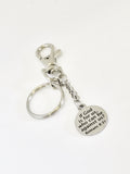 Christian Gift, If God Is For Us Who Can Be Against Us Keychain, Christian Keychain, Christian Daughter Gift For Her, Bible Verse Gift