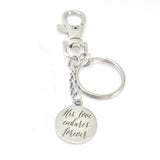 Christian Keychain Gift, His Love Endures Forever, Clip On Keyring, Purse Clip, Purse Charm, Keychain Charm, Bible Verse Charm, Psalm 136