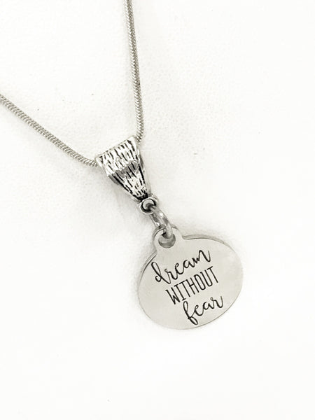 Daughter Gift, Motivating Necklace, Daughter Jewelry, Dream Without Fear Necklace, Daughter Necklace, Motivating Gift, Direct Sales Team