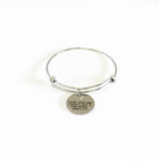 Every Good And Perfect Gift Is From Above Expanding Bangle Charm Bracelet Gift, James 1:17 Scripture Jewelry Sunday School Gift for Her