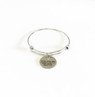 Every Good And Perfect Gift Is From Above Expanding Bangle Charm Bracelet Gift, James 1:17 Scripture Jewelry Sunday School Gift for Her