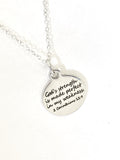 Christian Jewelry, God’s Strength Is Made Perfect In My Weakness Necklace, Scripture Jewelry, Christian Gift, Bible Verse Jewelry